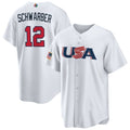 WBC Kyle Schwarber USA 12 Jersey