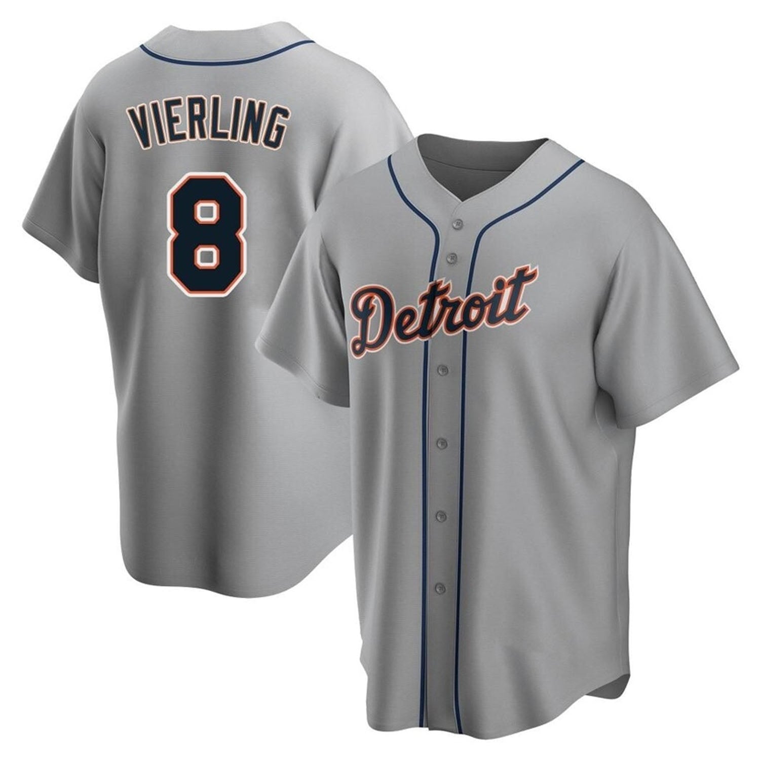 Matt Vierling Men's Detroit Tigers 8 Jersey