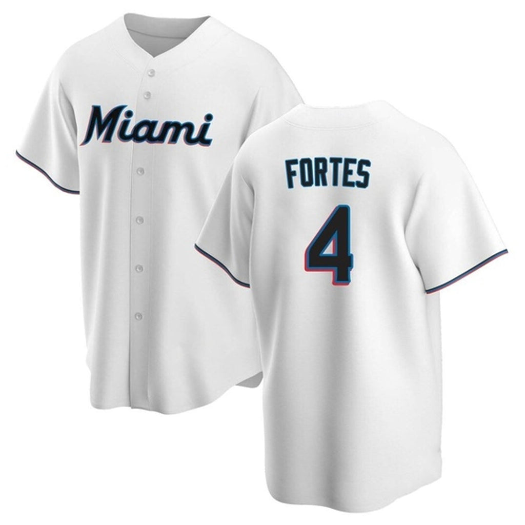 Nick Fortes Miami Marlins 4 Jersey