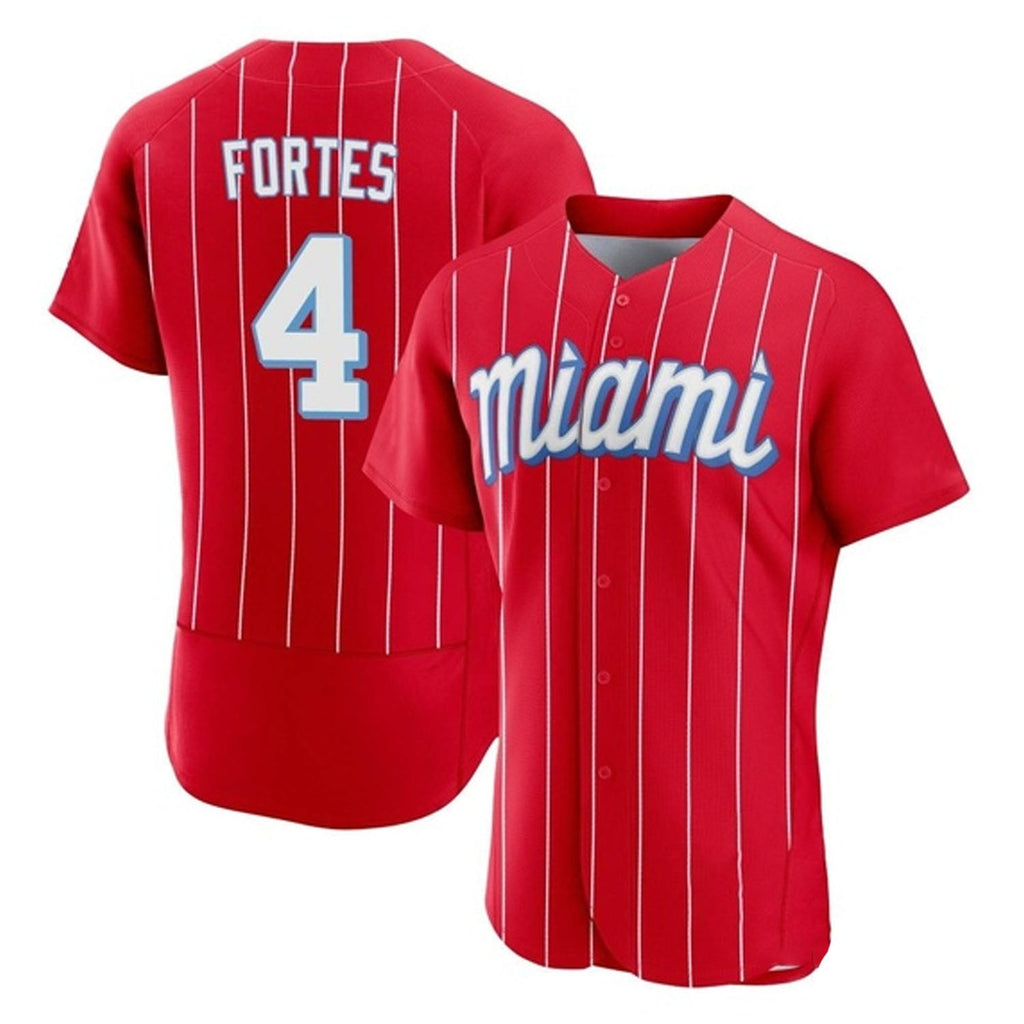Nick Fortes Miami Marlins 4 Jersey