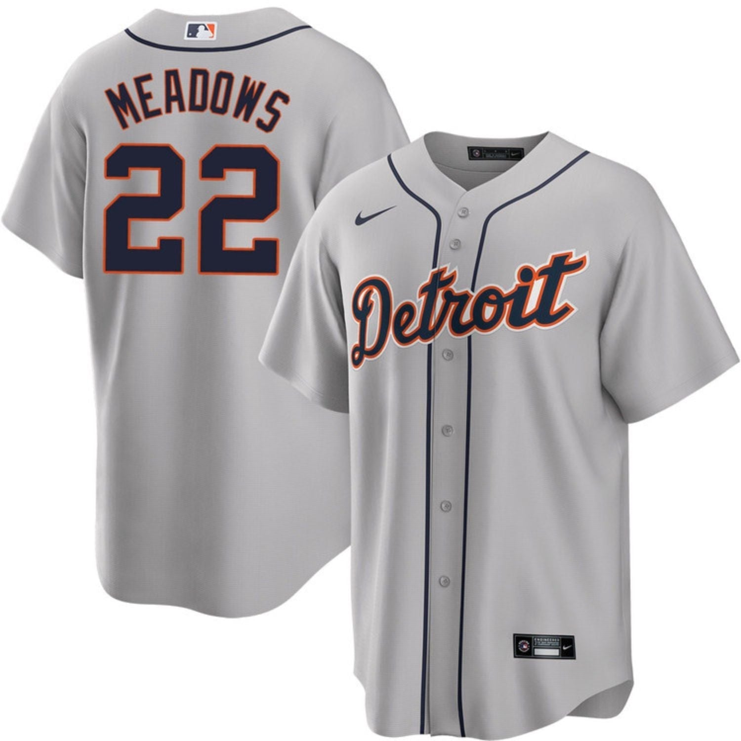 Parker Meadows Detroit Tigers 22 Jersey