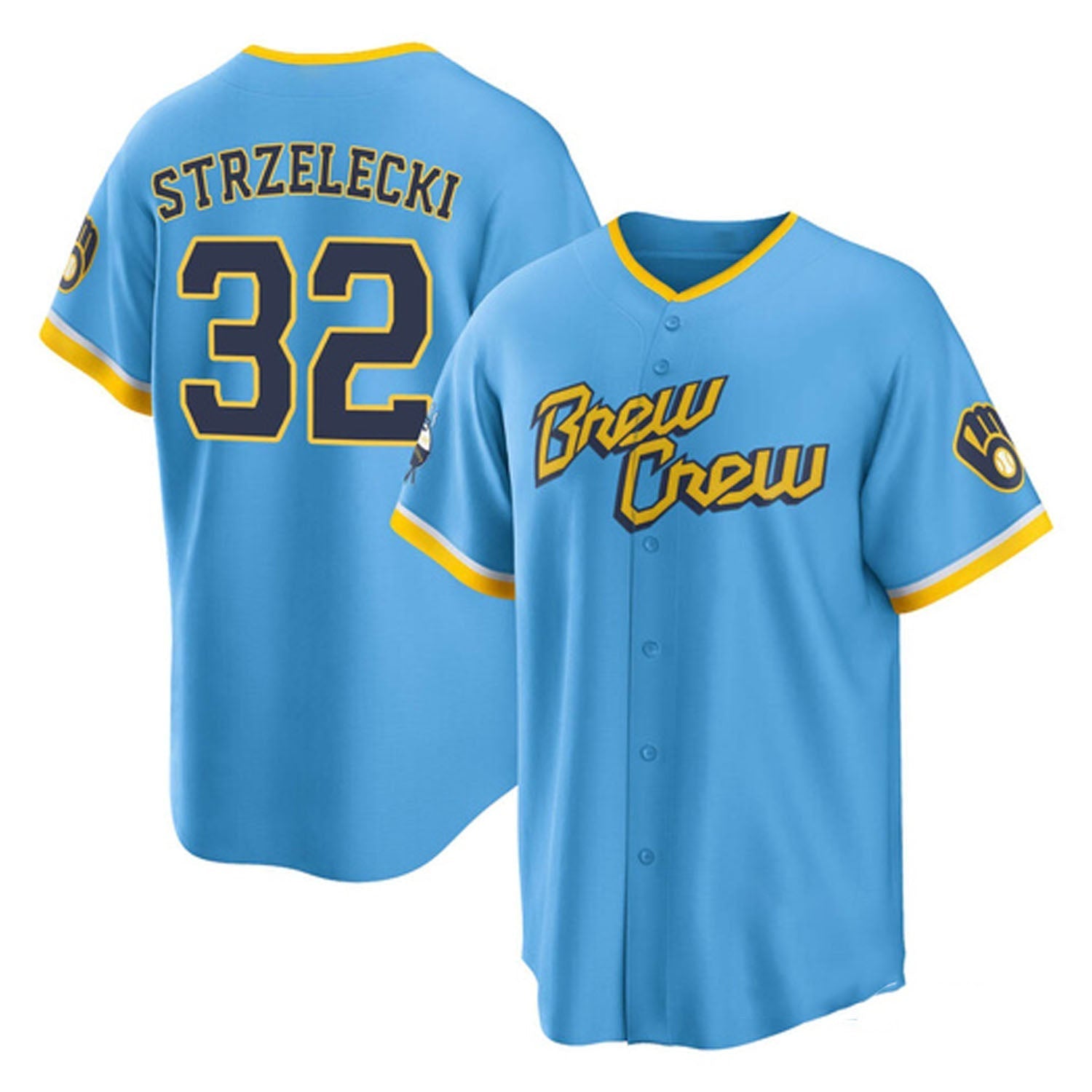 Peter Strzelecki Milwaukee Brewers 32 Jersey