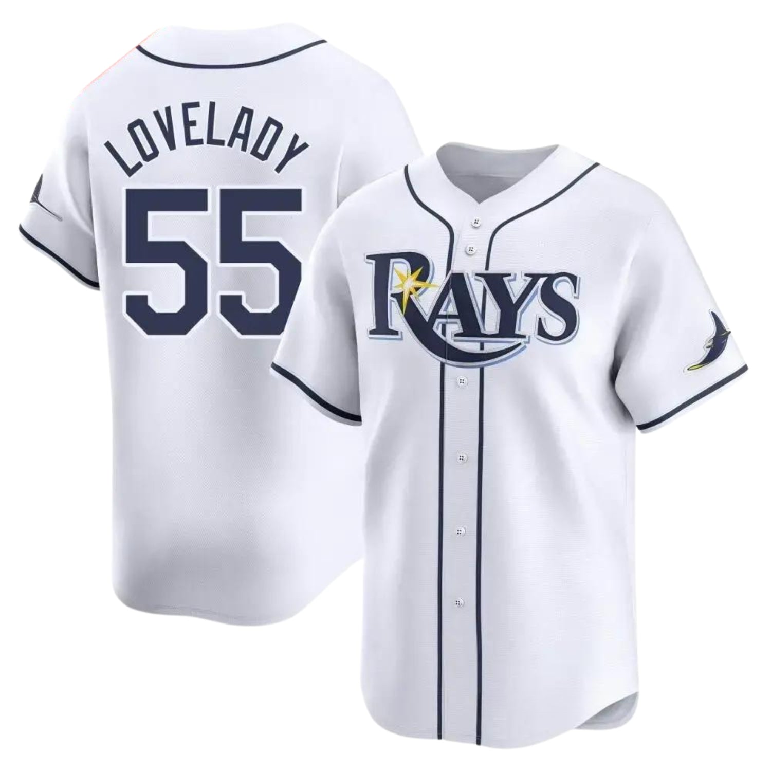 Richard Lovelady Tampa Bay Rays 55 Jersey