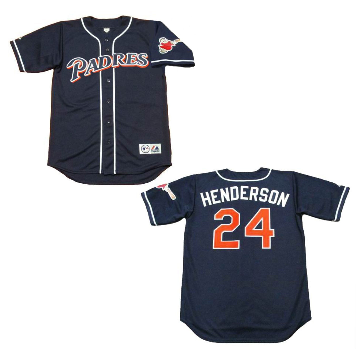 Rickey Henderson San Diego Padres 24 Jersey