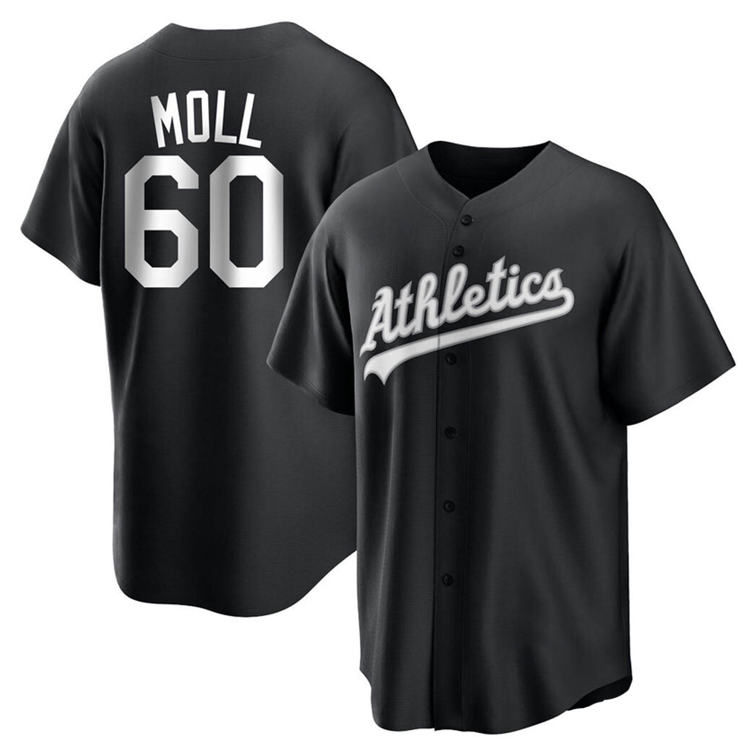 Sam Moll Oakland Athletics 60 Jersey