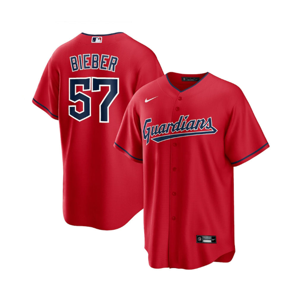 Shane Bieber Cleveland Guardians 57 Jersey