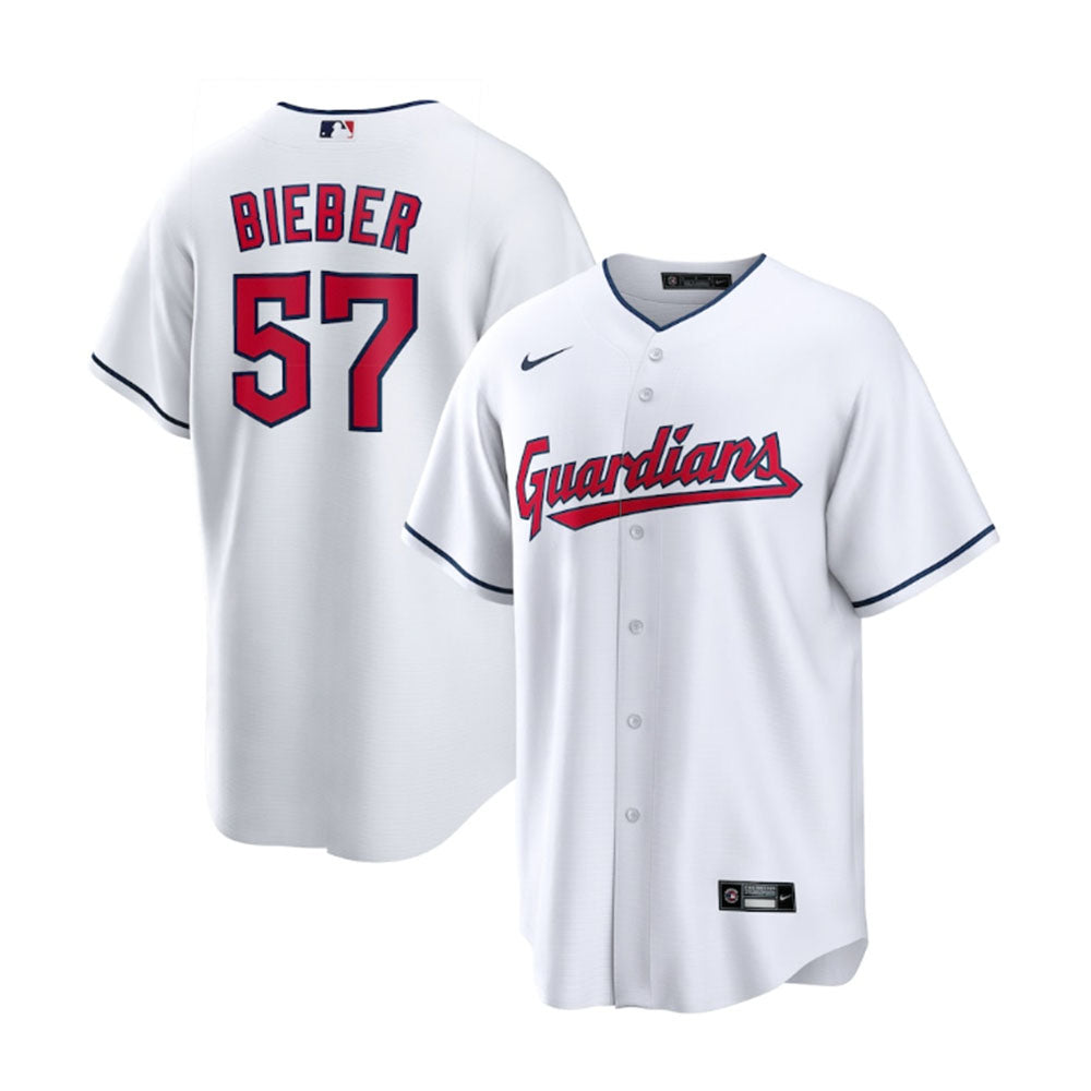 Shane Bieber Cleveland Guardians 57 Jersey