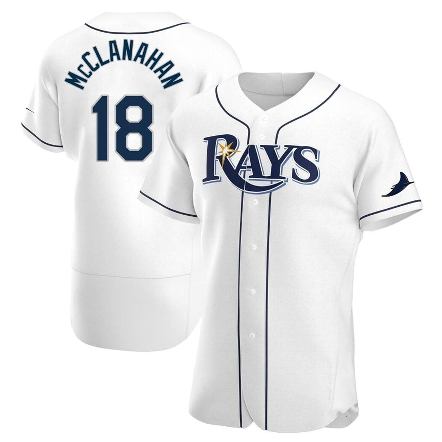 Shane McClanahan Tampa Bay Rays 18 Jersey