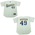 Teddy Higuera Milwaukee Brewers 49 Jersey