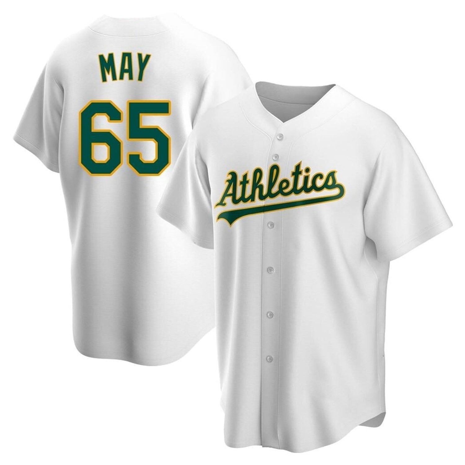 Trevor May Oakland Athletics 65 Jersey