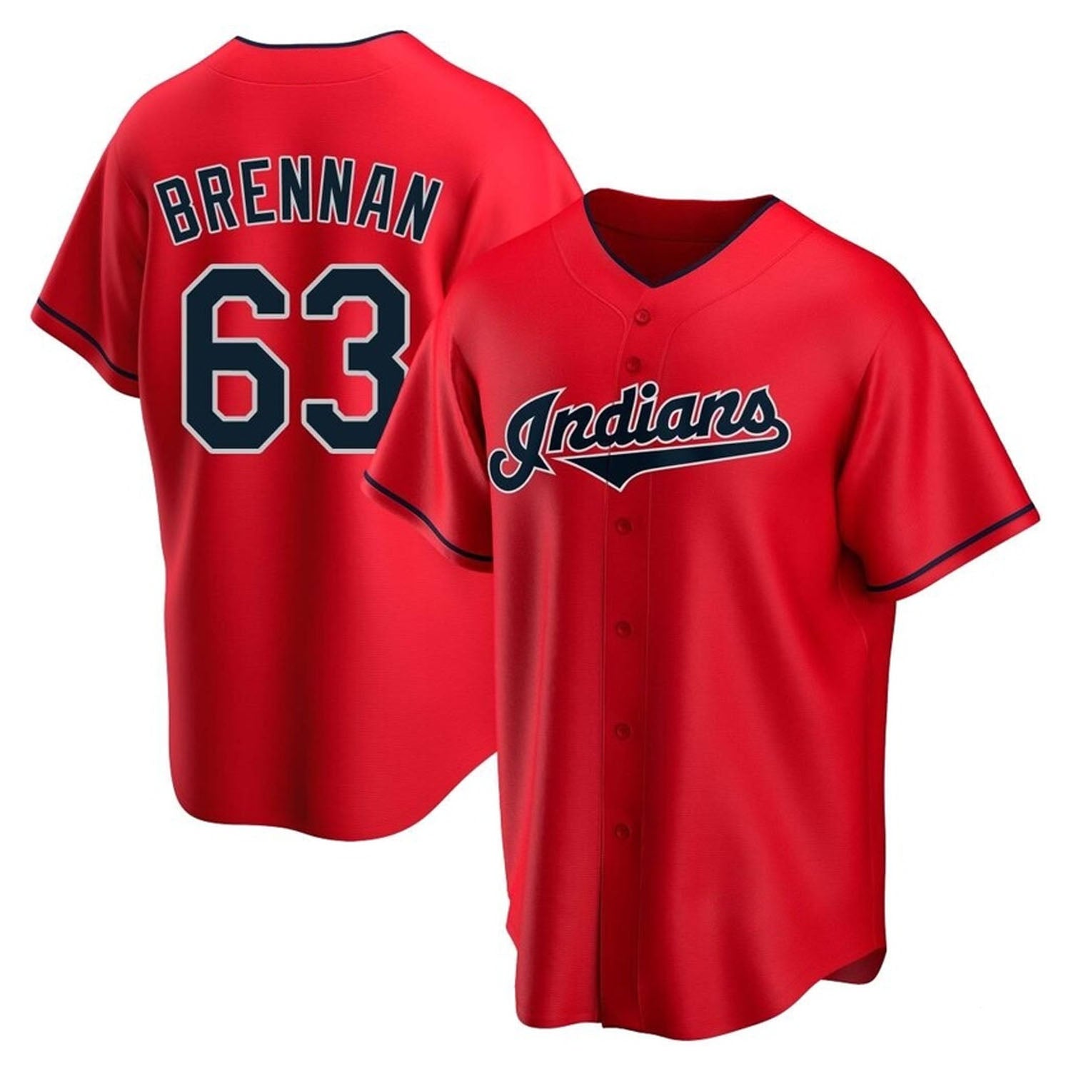 Will Brennan Cleveland Indians 63 Jersey