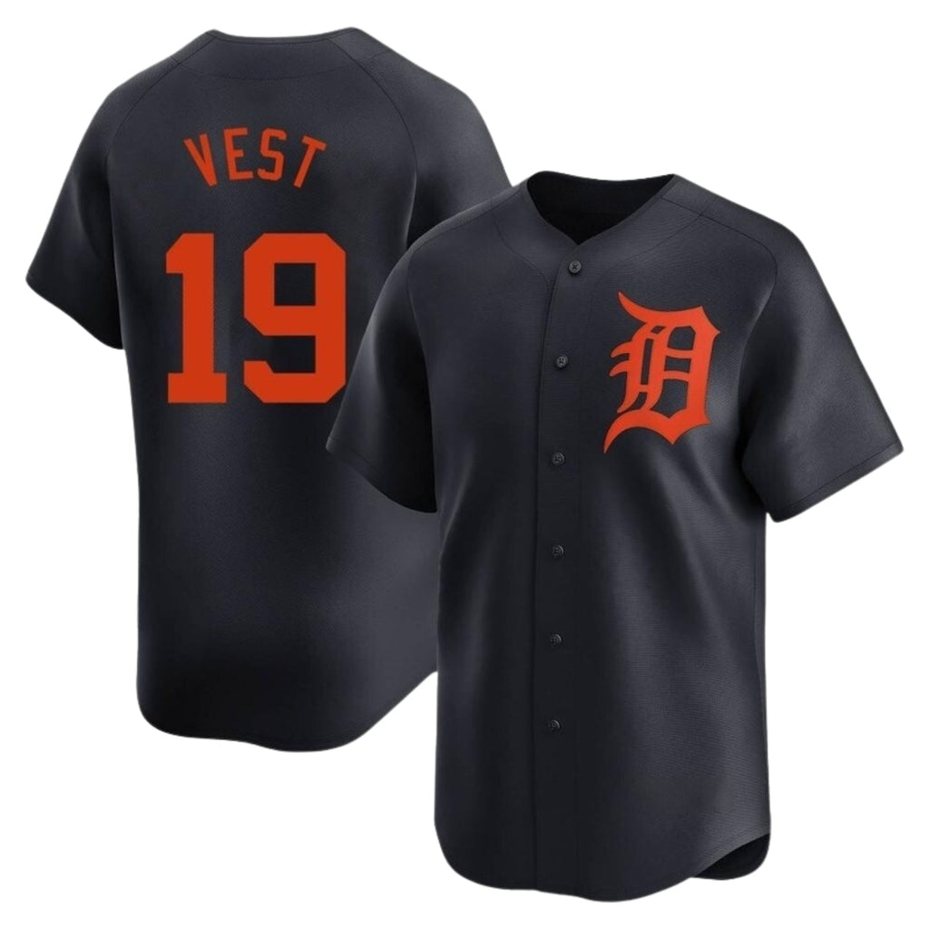 Will Vest  Detroit Tigers 19 Jersey