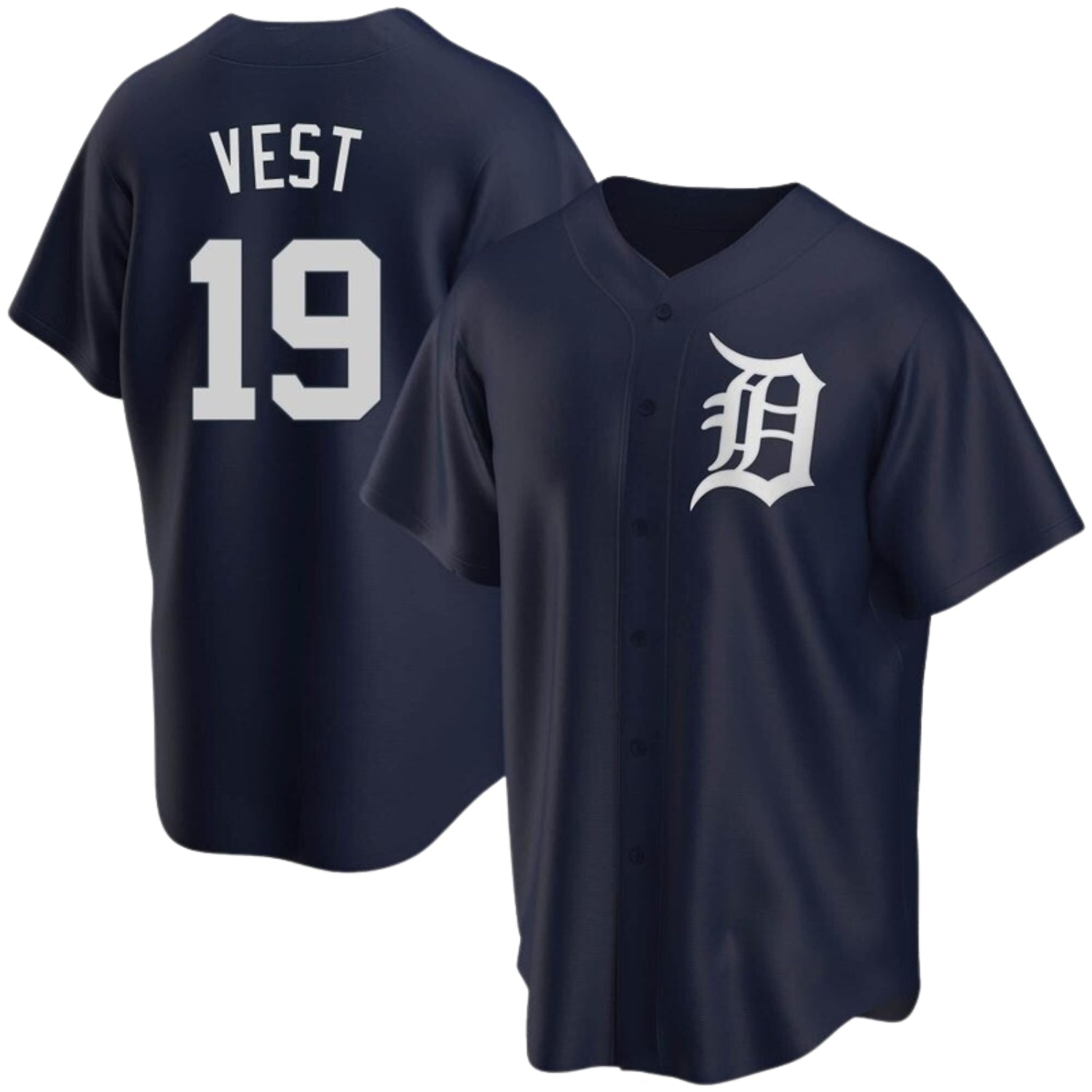 Will Vest  Detroit Tigers 19 Jersey