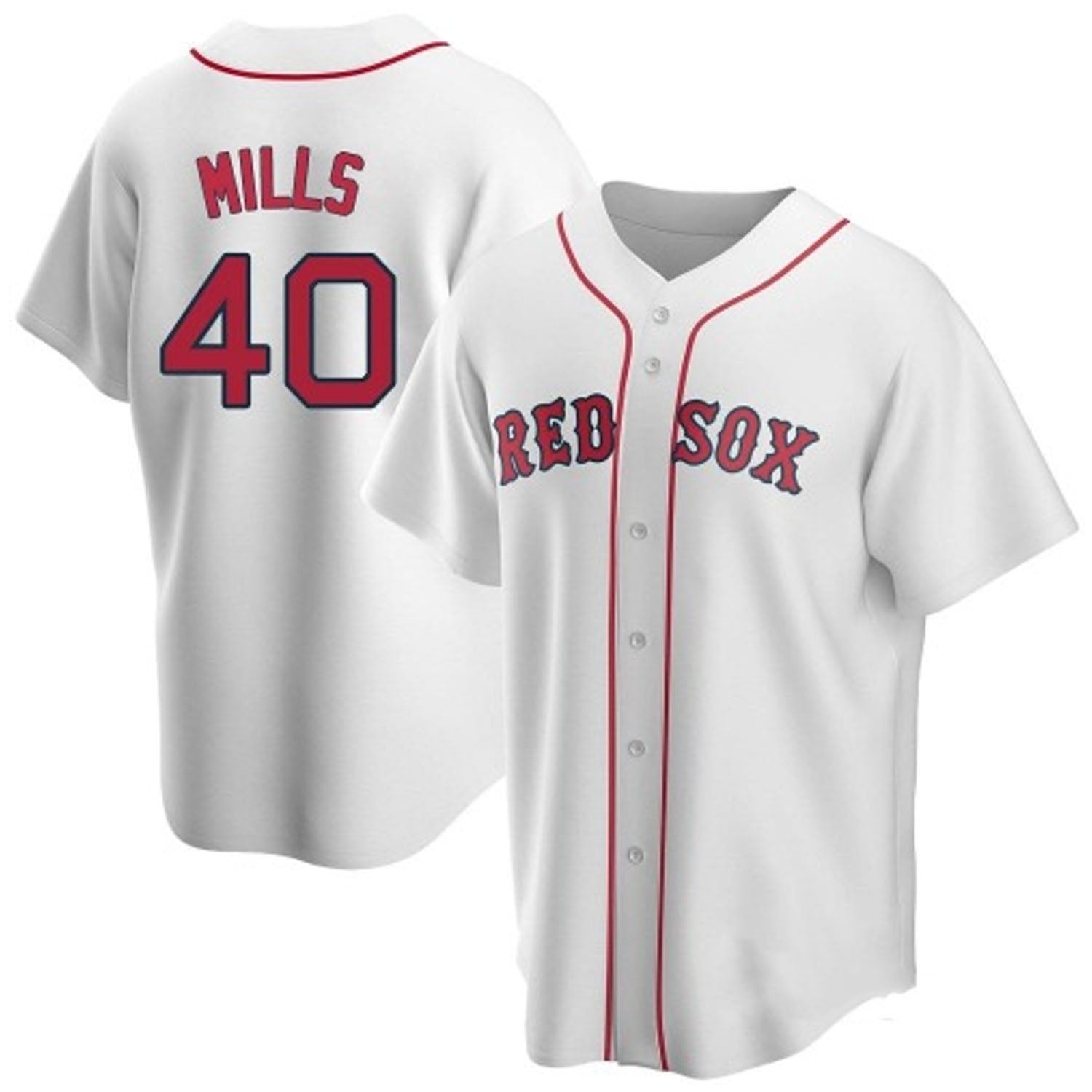 Wyatt Mills Boston Red Sox 40 Jersey