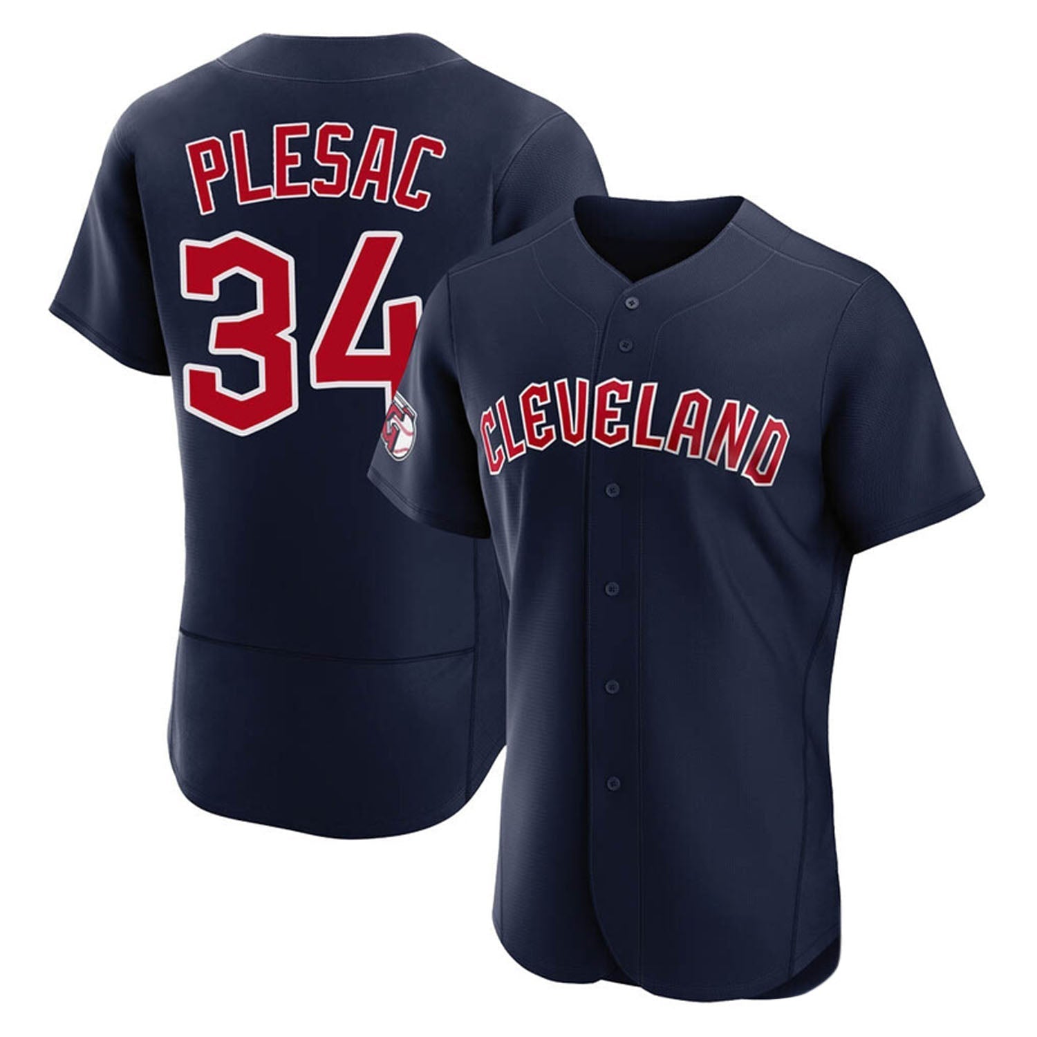 Zach Plesac Cleveland Indians 34 Jersey