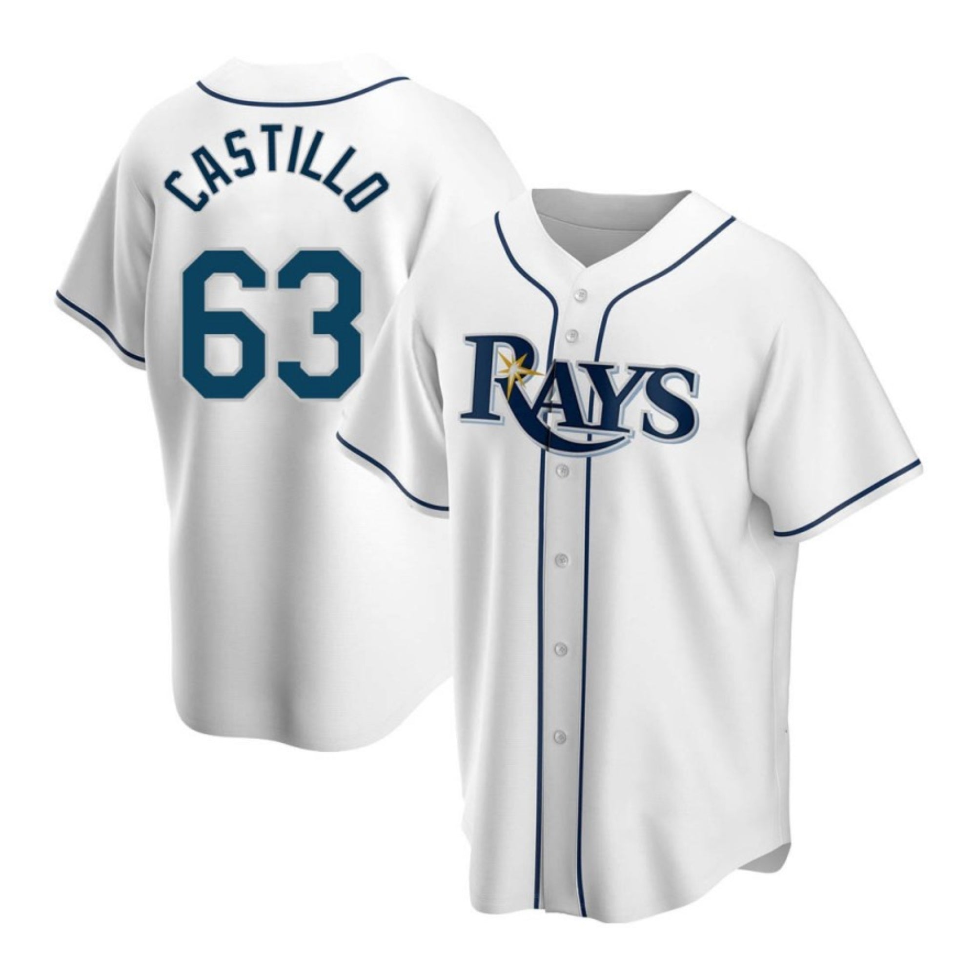 Diego Castillo Tampa Bay Rays 63 Jersey