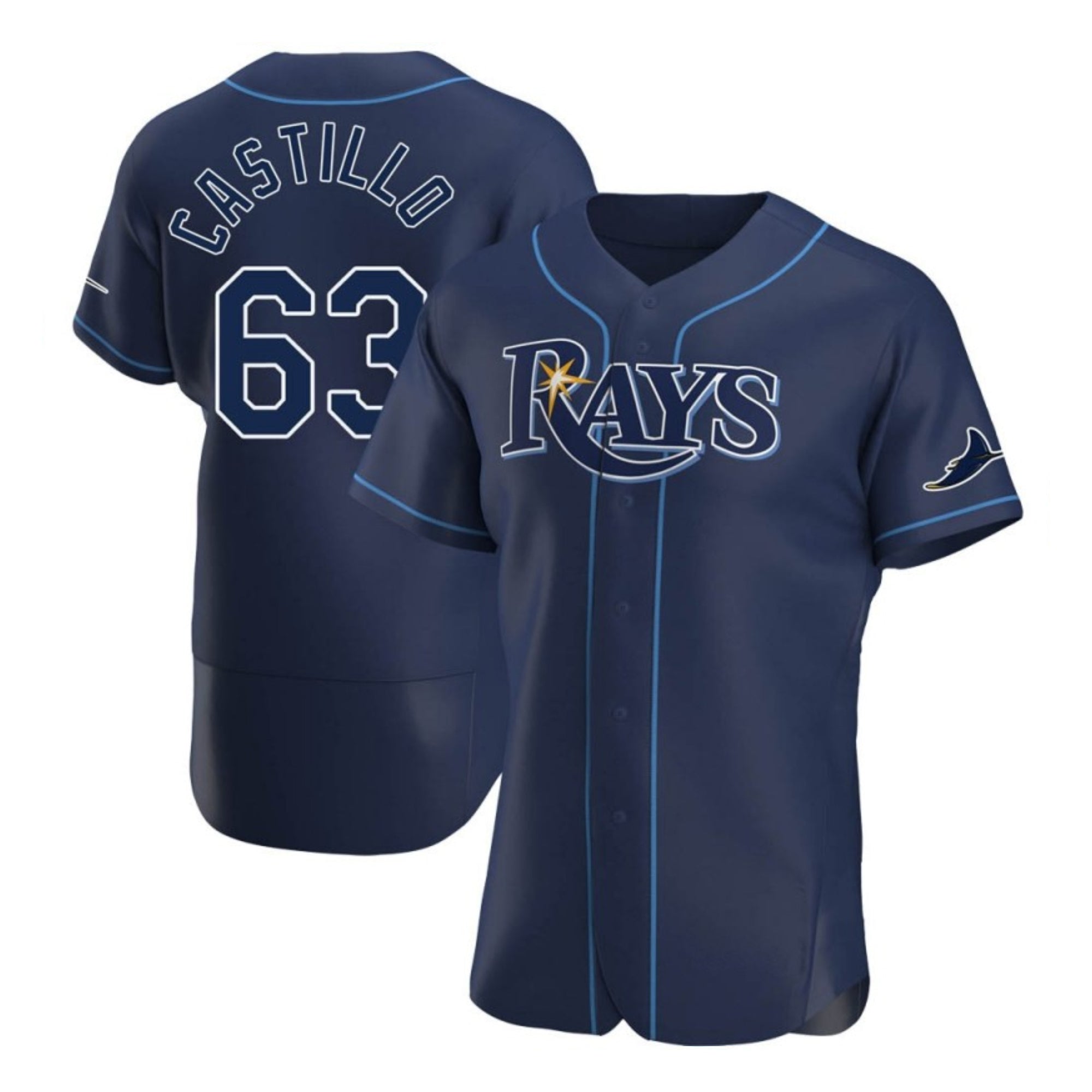 Diego Castillo Tampa Bay Rays 63 Jersey