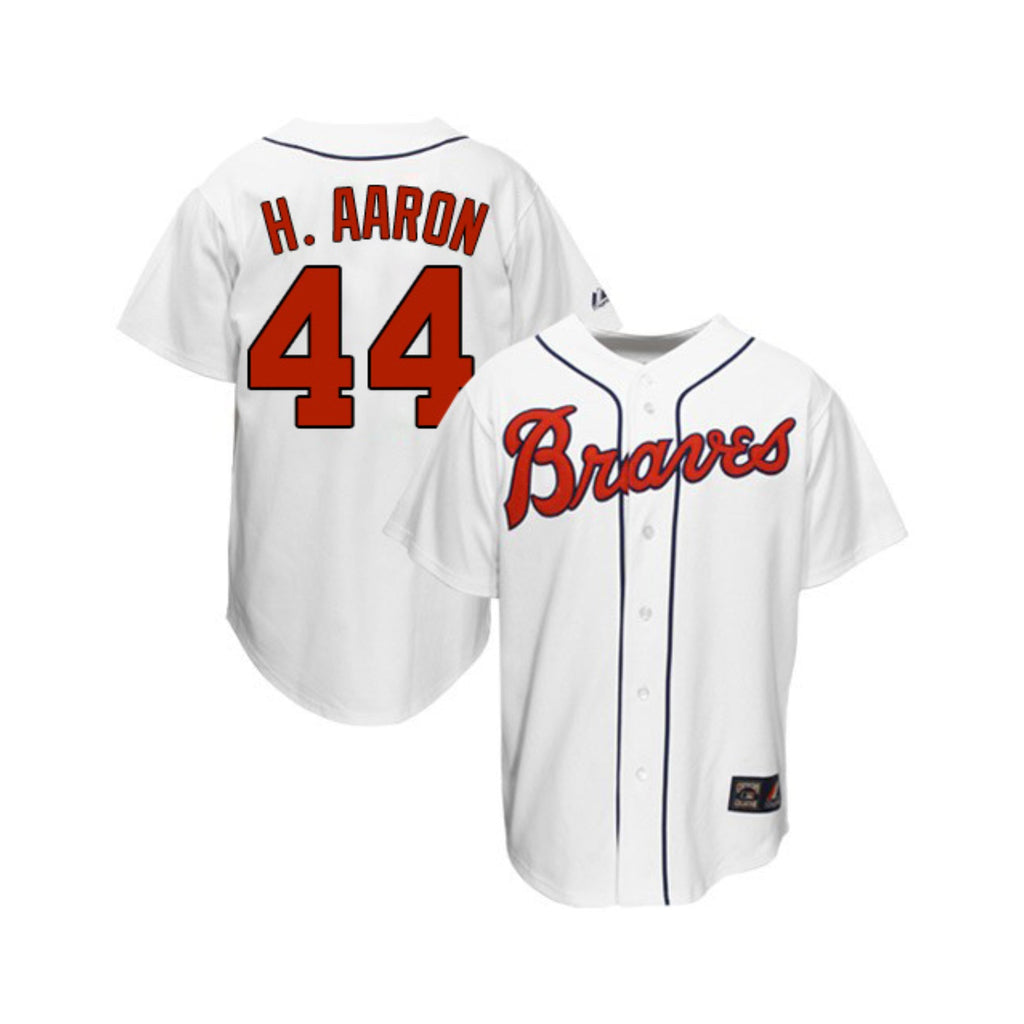 Hank Aaron Atlanta Braves 44 Retro Jersey