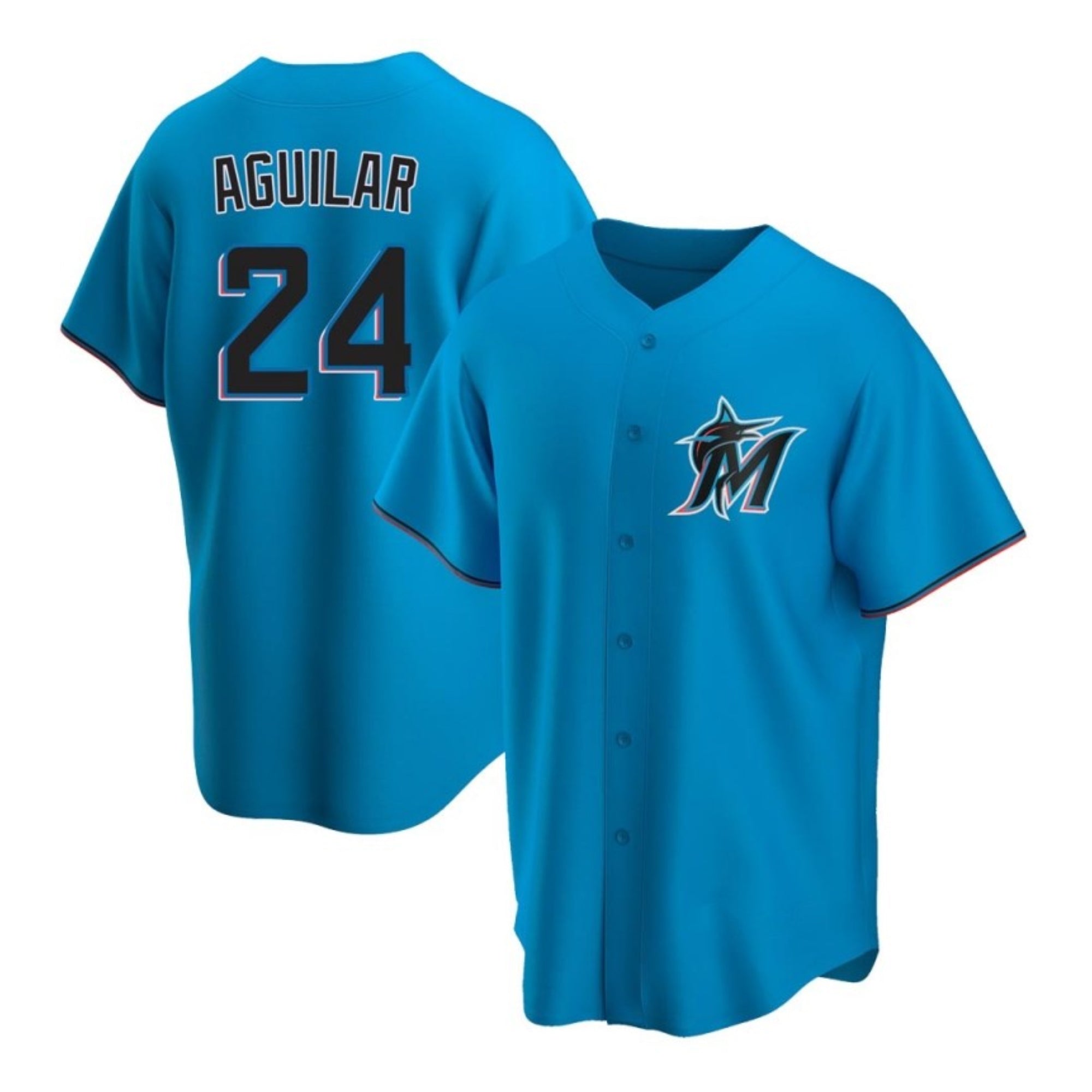 Jesus Aguilar Miami Marlins 24 Jersey