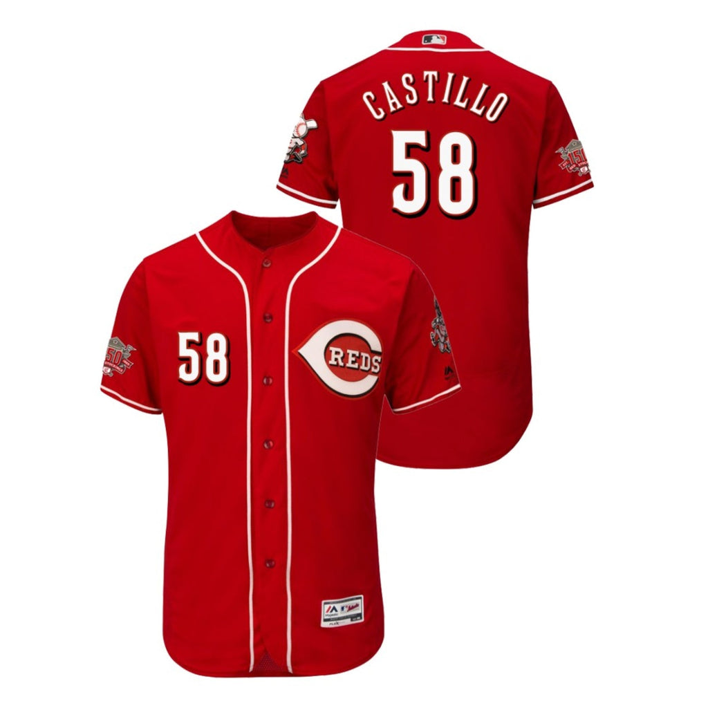 Luis Castillo Cincinnati Reds 58 Jersey