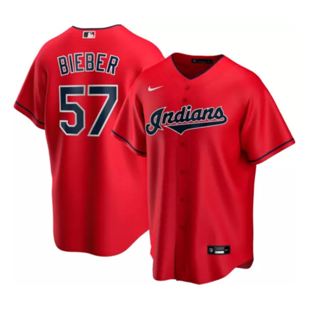Shane Bieber Cleveland Indians 57 Jersey
