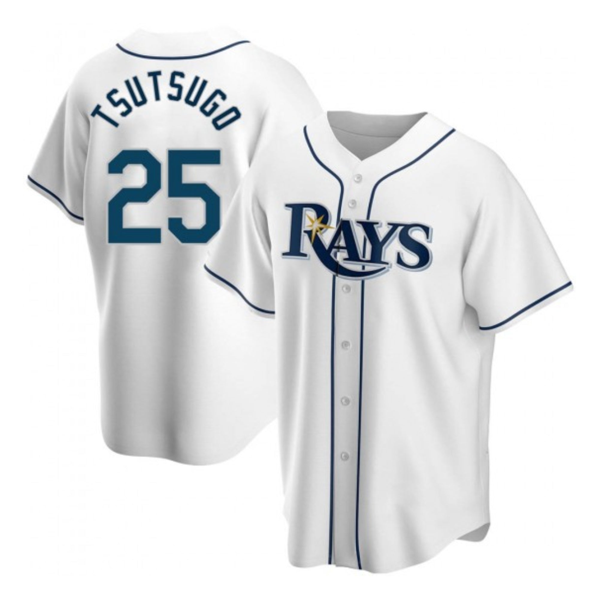 Yoshi Tsutsugo Tampa Bay Rays 25 Jersey