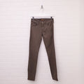 MOTHER 'THE LOOKER ANKLE ZIP' KHAKI GREEN JEANS - SIZE 26