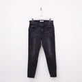 MOUSSY DISTRESSED DARK GREY DISTRESSED JEANS - SIZE 26
