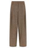 Brunello Cucinelli Women Prince Of Wales Lamé Pants
