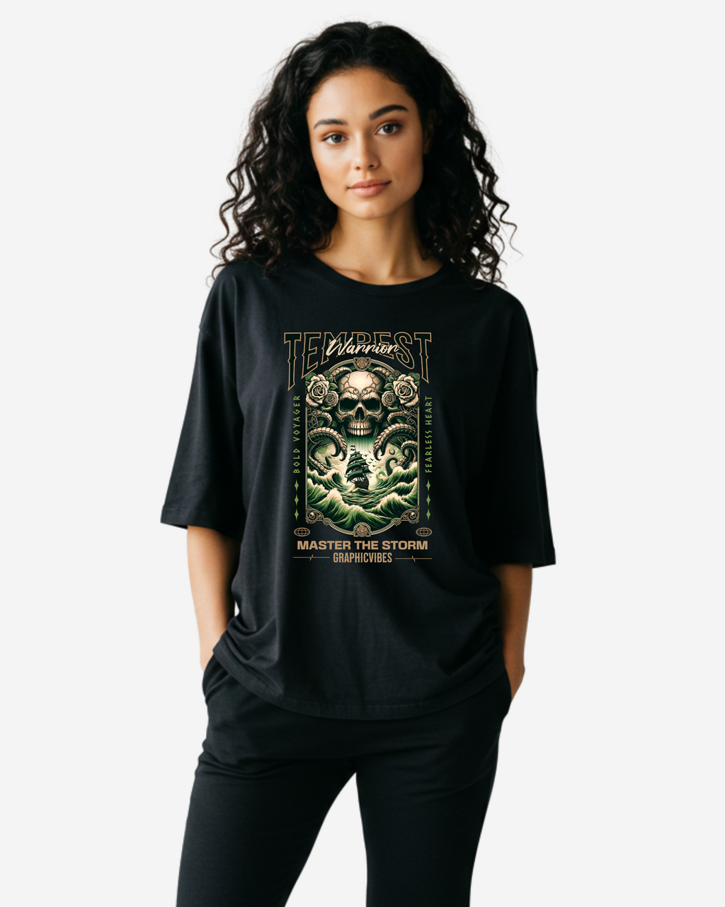 Master The Storm Women's Oversized T-Shirt