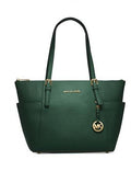 Michael Michael Kors East West Jet Set Saffiano Top Zip Tote