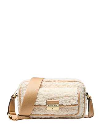 Michael Michael Kors Bradshaw Extra-Small Faux Shearling Camera Crossbody Bag