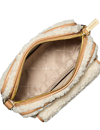 Michael Michael Kors Bradshaw Extra-Small Faux Shearling Camera Crossbody Bag