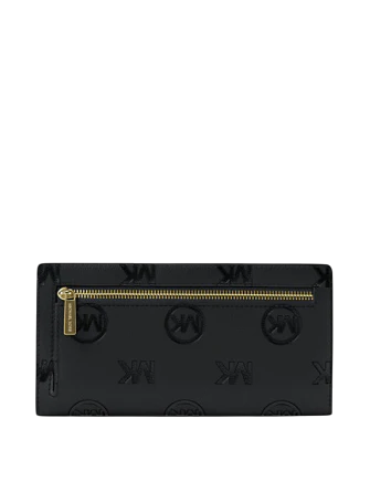 Michael Michael Kors Carson Large Logo Debossed Snap Wallet