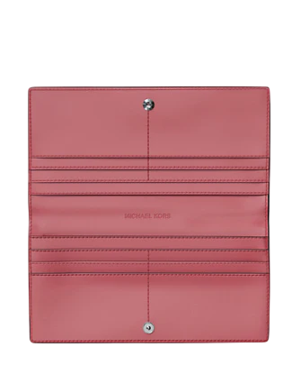 Michael Michael Kors Carson Large Logo Debossed Snap Wallet