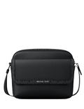 Michael Michael Kors Cooper Medium Pebbled Leather and Signature Logo Camera Crossbody Bag