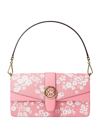 Michael Michael Kors Greenwich Medium Printed Signature Logo Convertible Shoulder Bag