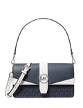 Michael Michael Kors Greenwich Medium Signature Logo Convertible Shoulder Bag