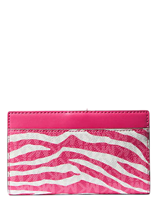 Michael Michael Kors Greenwich Medium Zebra Signature Logo Wallet