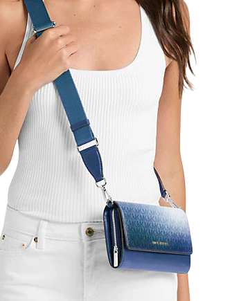 Michael Michael Kors Jet Set Large Ombre Signature Logo Crossbody Bag
