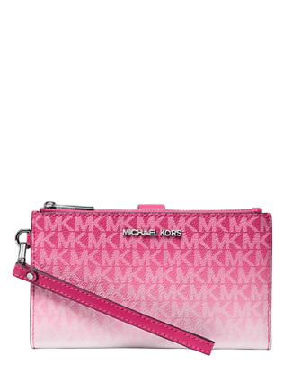 Michael Michael Kors Jet Set Large Ombre Signature Logo Wristlet