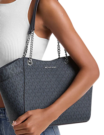 Michael Michael Kors Jet Set Large Signature Logo Shoulder Bag