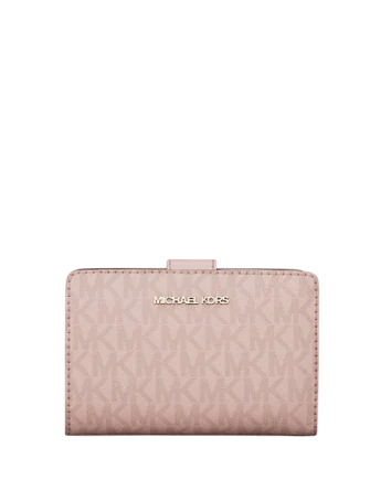 Michael Michael Kors Jet Set Medium Signature Logo Bi-Fold Wallet