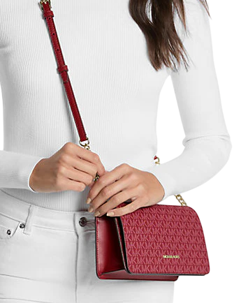 Michael Michael Kors Jet Set Medium Signature Logo Crossbody Bag
