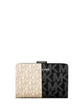 Michael Michael Kors Jet Set Medium Two-Tone Logo Wallet
