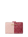 Michael Michael Kors Jet Set Medium Two-Tone Logo Wallet