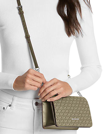 Michael Michael Kors Jet Set Signature Logo Crossbody Bag