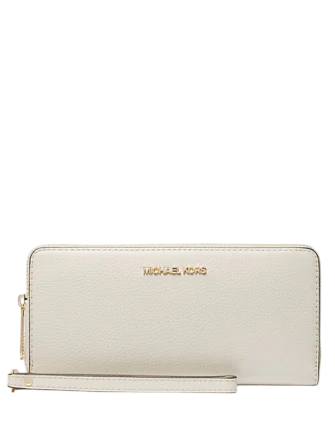 Michael Michael Kors Jet Set Travel Large Pebbled Leather Wristlet