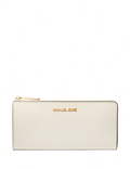 Michael Michael Kors Jet Set Travel Large Saffiano Leather Quarter Zip Wallet