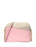 Michael Michael Kors Jet Set Travel Medium Color-Block Signature Logo Crossbody Bag